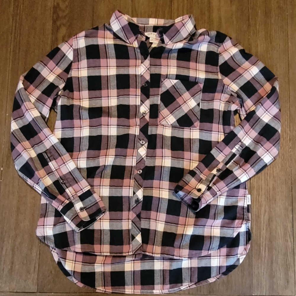 Orvis Button Up Shirt Women's Size L Plaid Farmcore Cowgirlcore